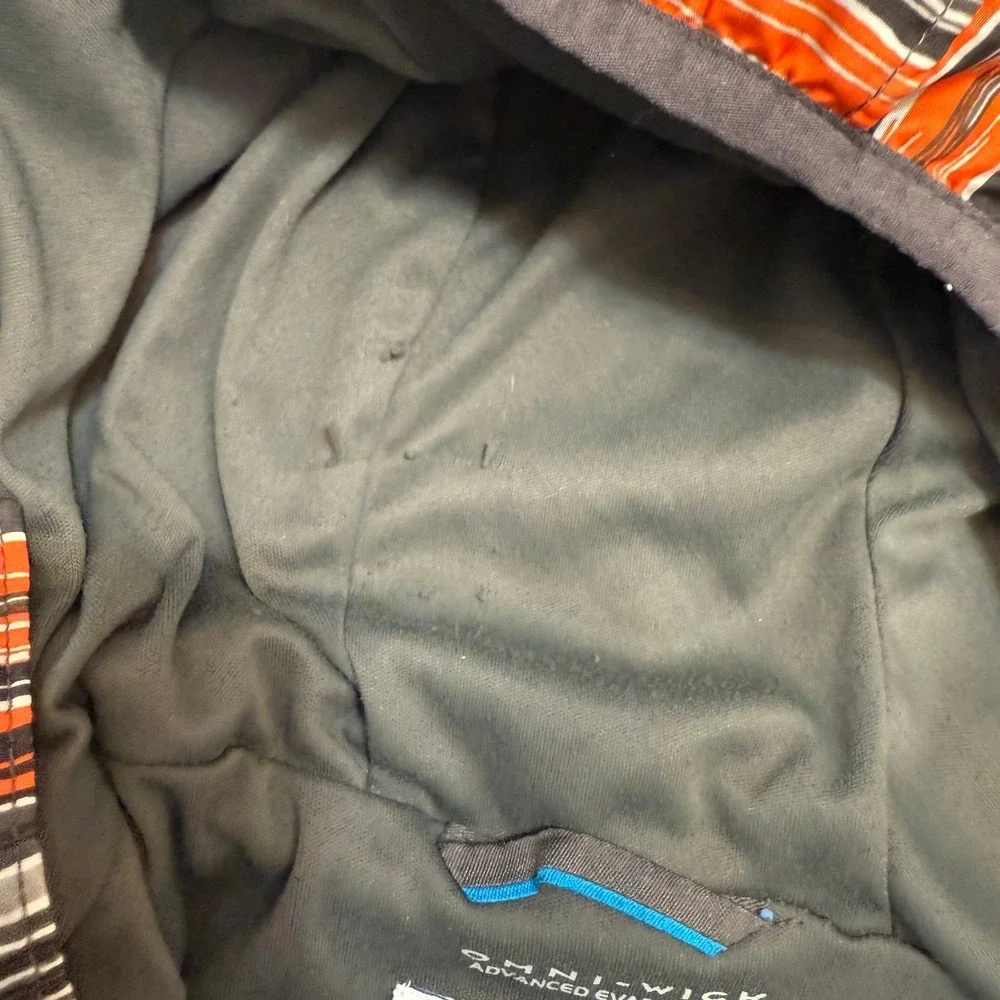 Columbia kids lightweight jacket orange and‎ grey youth small 8